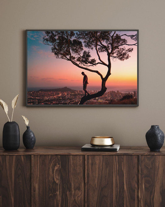 Tablou Canvas Artistic apus de soare - The Print Studio
