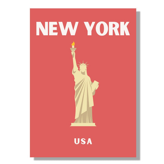 Tablou Canvas Print Statuia Libertatii New York iconic, stil minimalist
