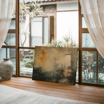 Tablou Canvas silueta visatoare si reflexii misterioase abstracte | The Print Studio