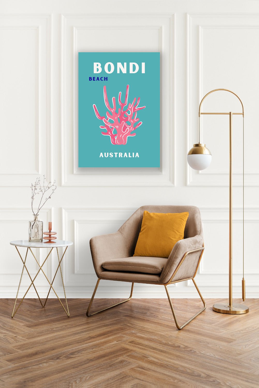 Tablou Canvas culori vibrante Bondi Beach peisaj modern | The Print Studio