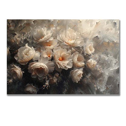 Tablou Canvas flori albe delicate si realistice | The Print Studio