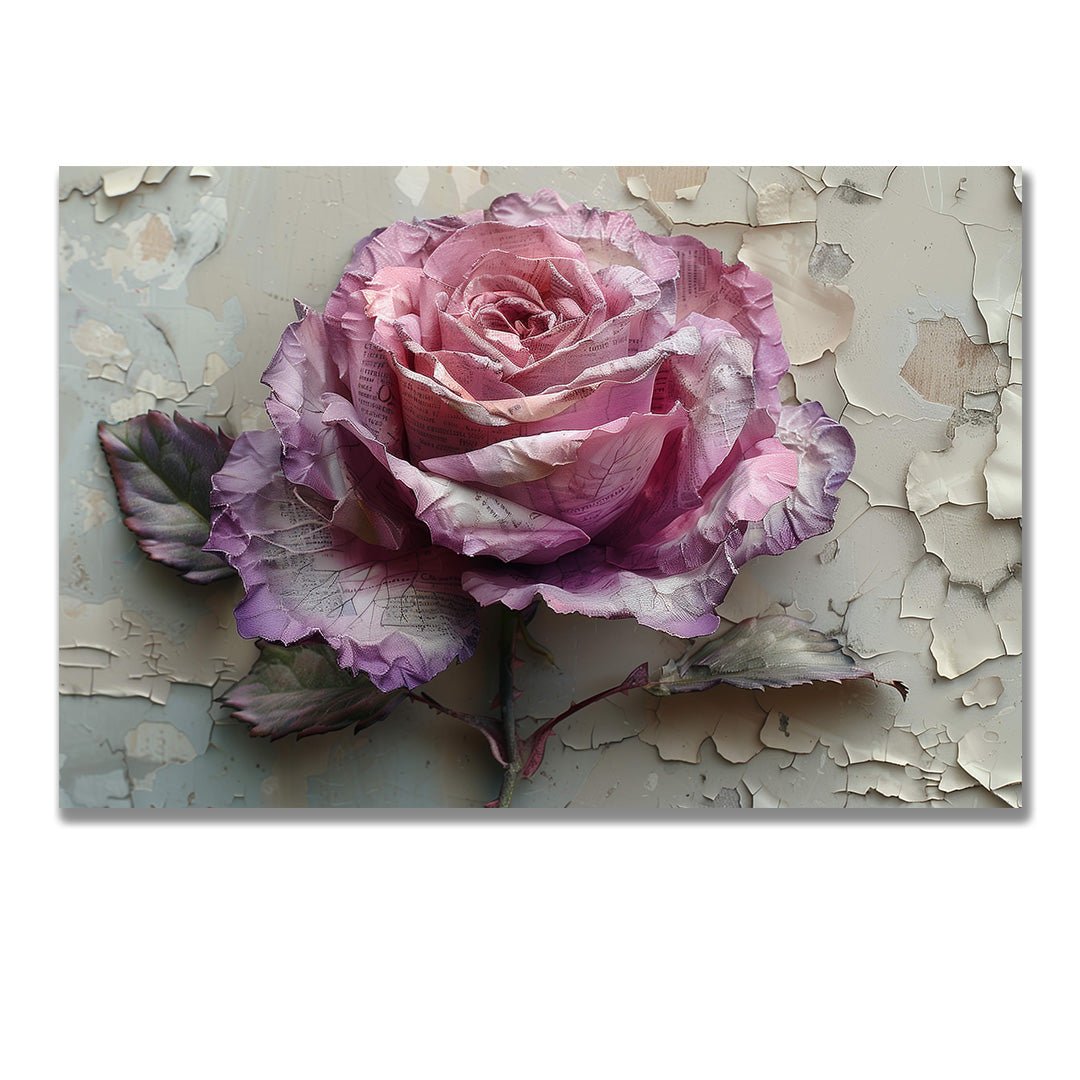 Tablou Canvas trandafir roz elegant in detalii realiste | The Print Studio