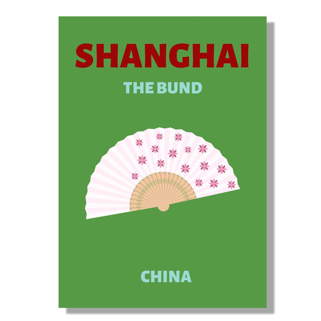 Tablou Canvas ventilator Shanghai verde minimalist si elegant | The Print Studio