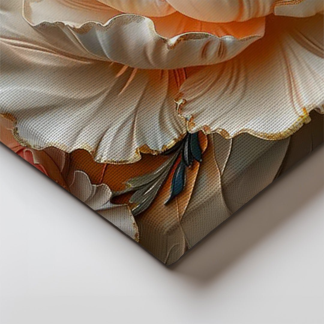 Tablou Canvas flori opulente cu petale luxuriante texturate | The Print Studio