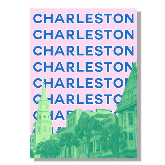 Tablou Canvas Charleston in culori vibrante pop art | The Print Studio
