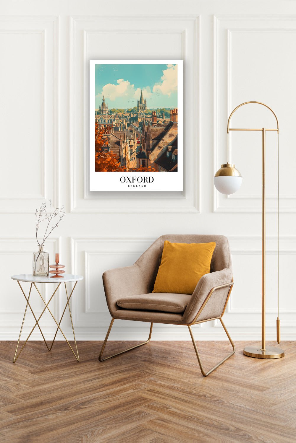 Tablou Canvas oras Oxford turle sub cer senin artistic | The Print Studio