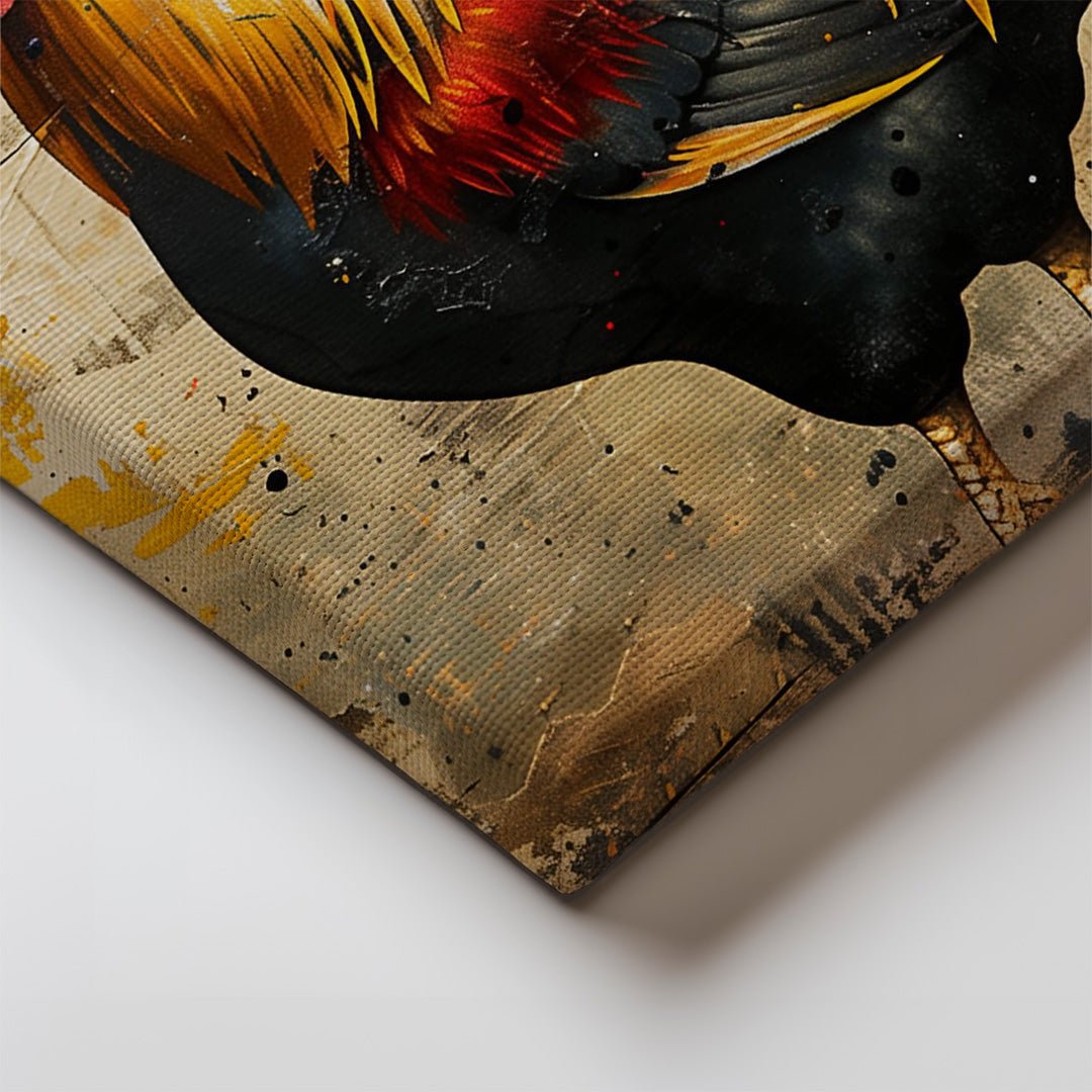 Tablou Canvas cocos vibrant contemporan pe fundal abstract | The Print Studio