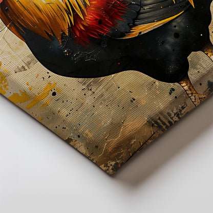 Tablou Canvas cocos vibrant contemporan pe fundal abstract | The Print Studio