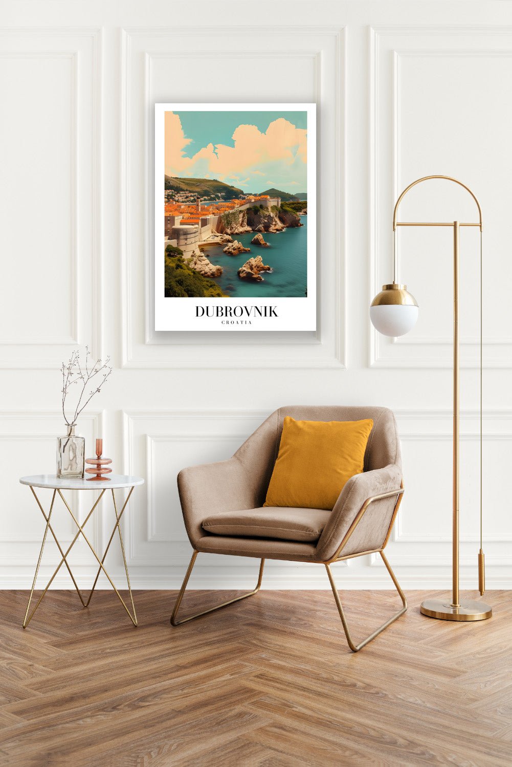 Tablou Canvas Print Dubrovnik mare imagine istorica stil vibrant