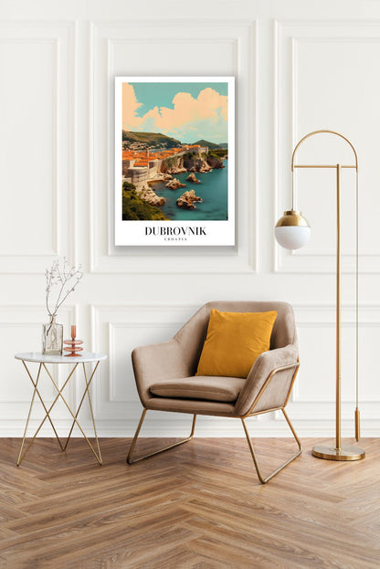 Tablou Canvas Print Dubrovnik mare imagine istorica stil vibrant
