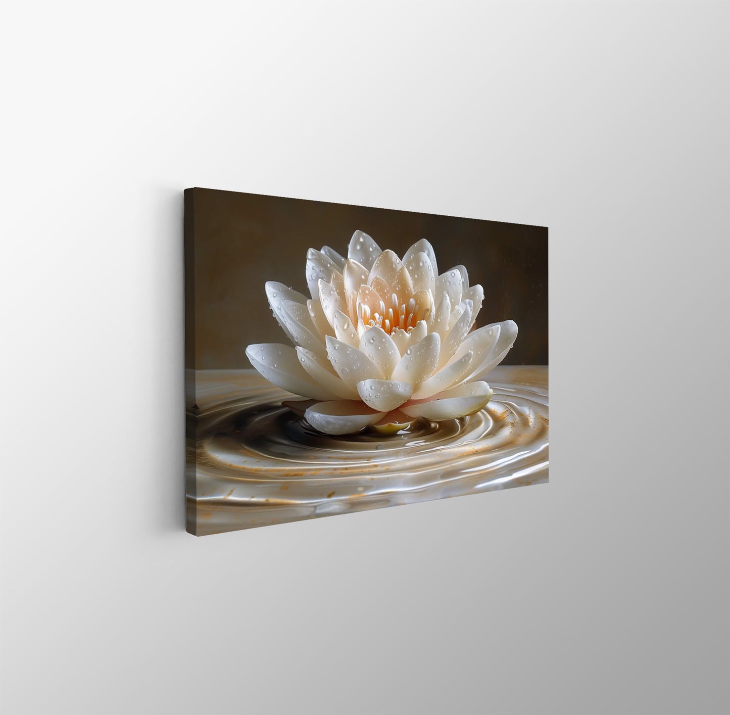 Tablou Canvas Floare lotus in apa reflexie delicata | The Print Studio