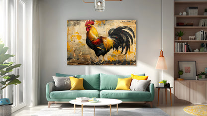 Tablou Canvas cocos vibrant contemporan pe fundal abstract | The Print Studio