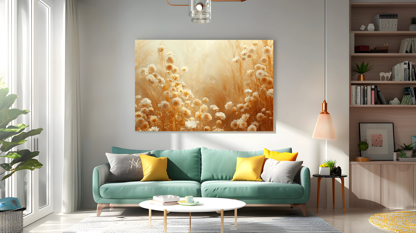 Tablou Canvas flori de camp in nuante pastelate romantice | The Print Studio