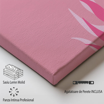 Tablou Canvas plaja Malibu roz pastel in stil minimalist | The Print Studio