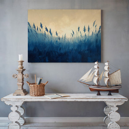 Tablou Canvas iarba in bataia luminii diminetii stil abstract | The Print Studio