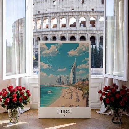 Tablou Canvas Print plaja Dubai cer senin stil modern