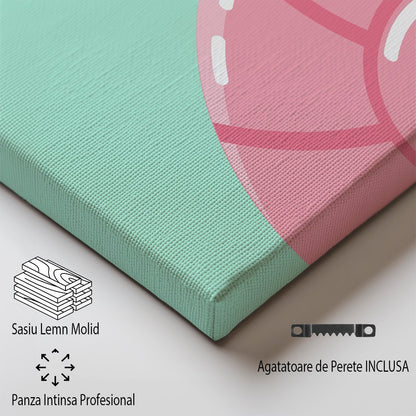 Tablou Canvas scoica roz minimalista, peisaj los Angeles | The Print Studio