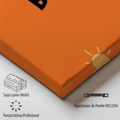 Tablou Canvas plaja exotica si palmieri in stil minimalist | The Print Studio