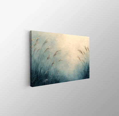 Tablou Canvas iarba leganata sub cerul de apus | The Print Studio