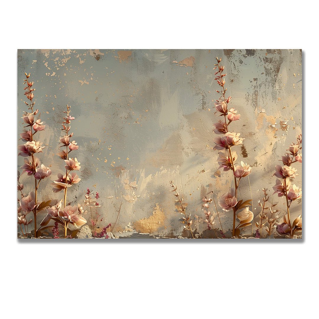 Tablou Canvas flori pastel delicate pe fundal natural realist | The Print Studio