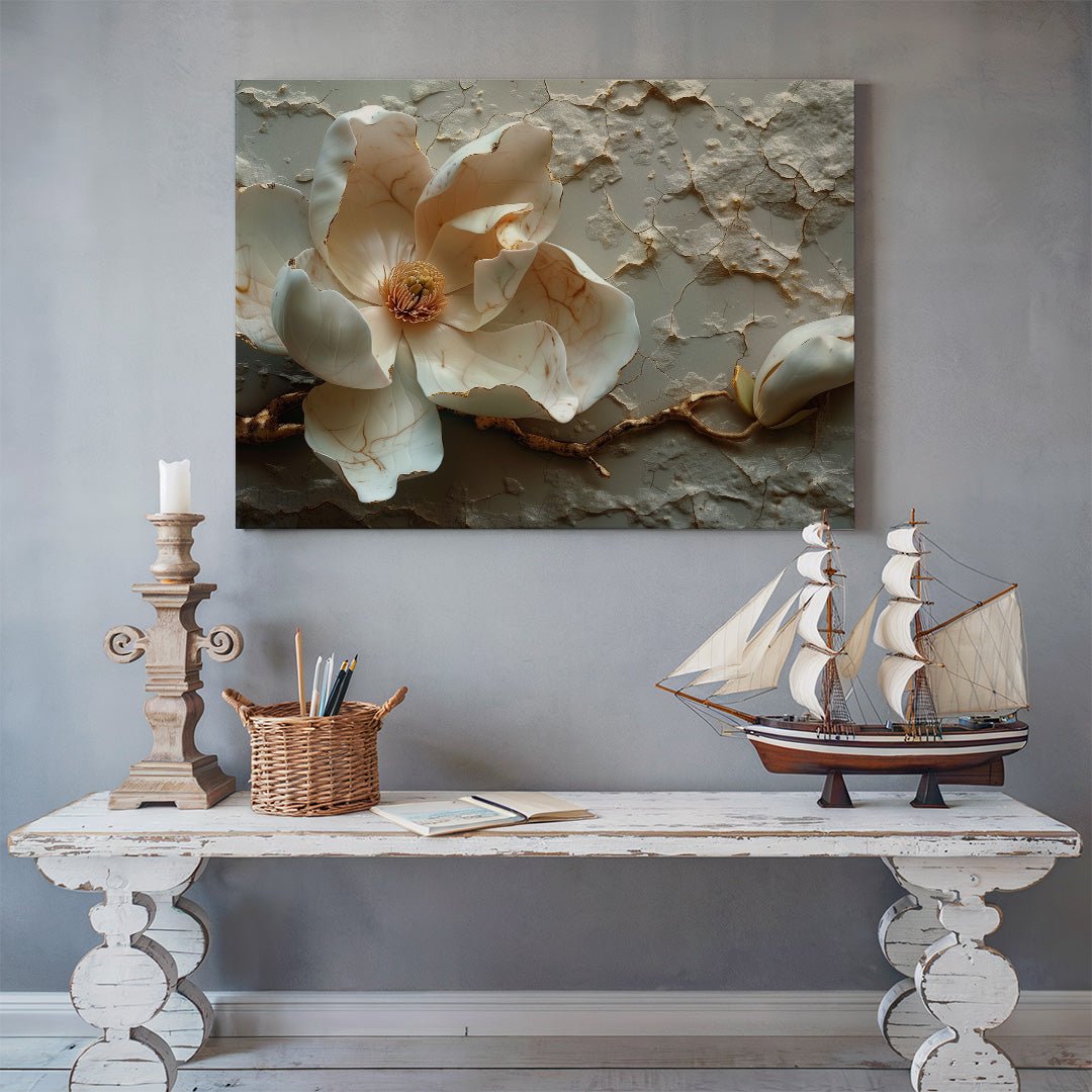 Tablou Canvas floare magnolia delicata si realista | The Print Studio