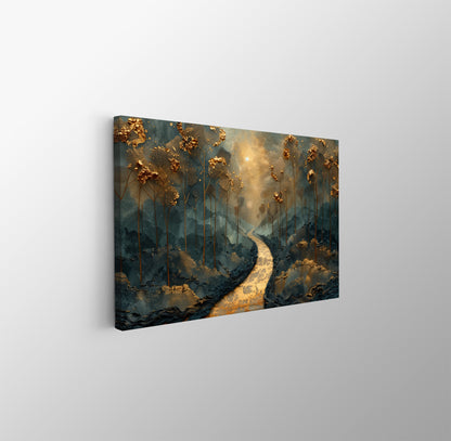 Tablou Canvas Rauri printre paduri aurii de vis | The Print Studio