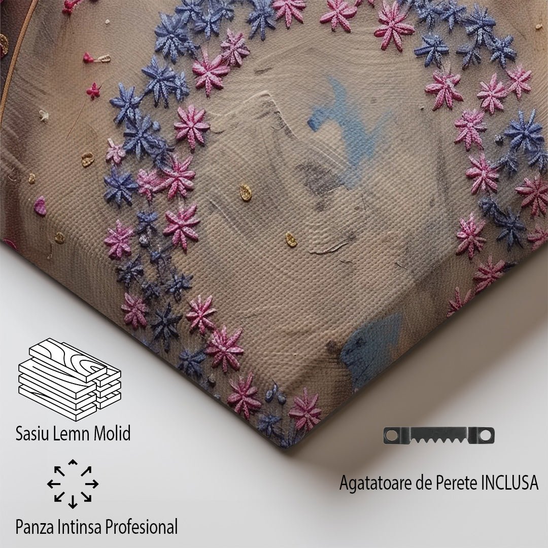 Tablou Canvas flori pastel rafinate in detalii abstracte | The Print Studio