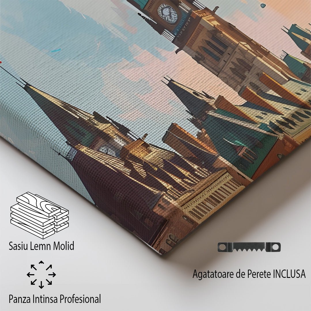 Tablou Canvas Print pod Ottawa regal sub cer pastelat, stil impresionist
