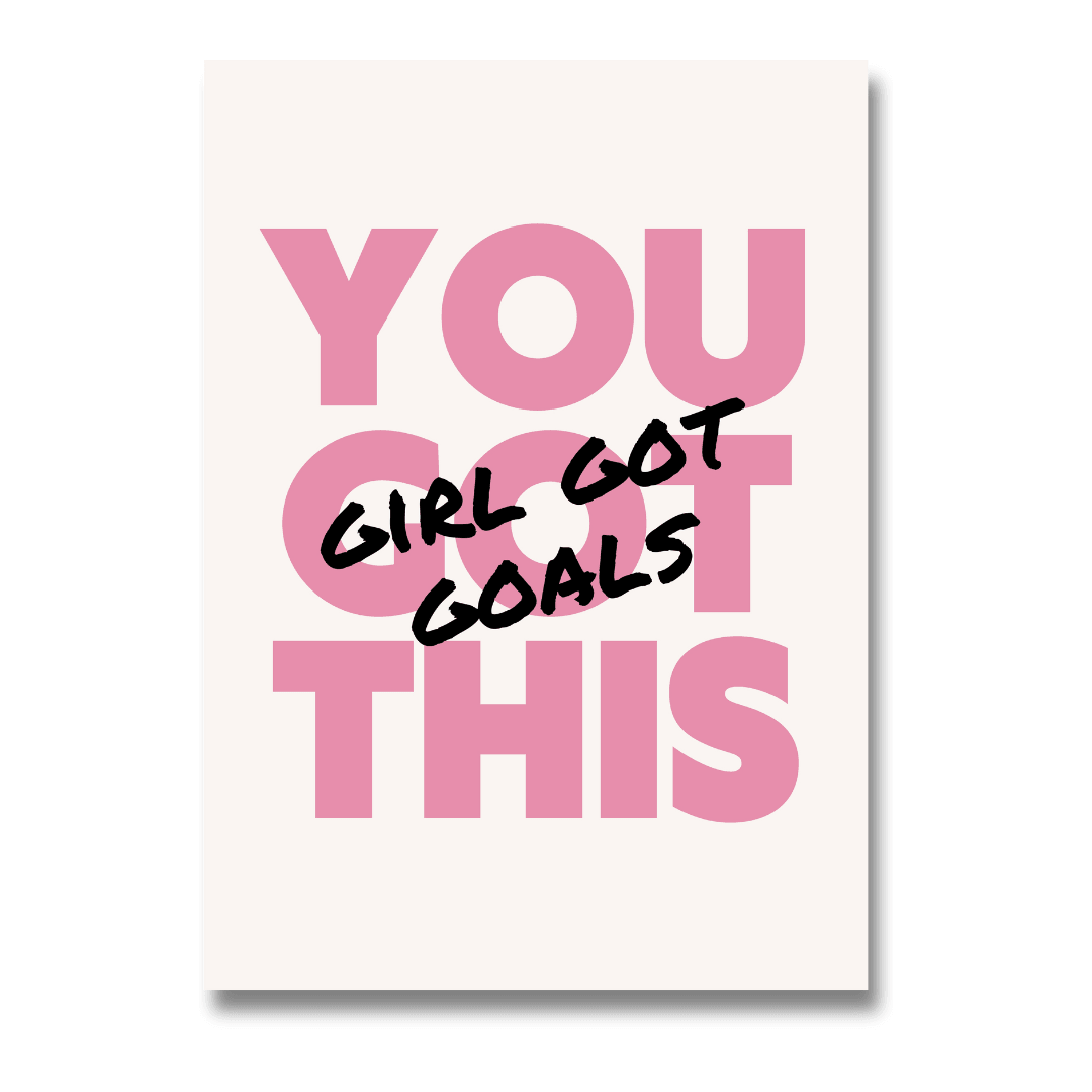 Tablou Motivațional Printat - Girl Got Goals