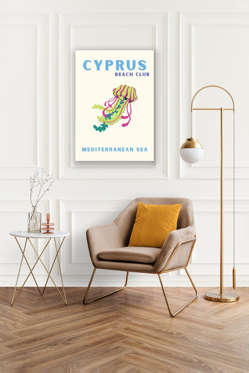 Tablou Canvas meduza vibranta in stil pop-art Cipru | The Print Studio