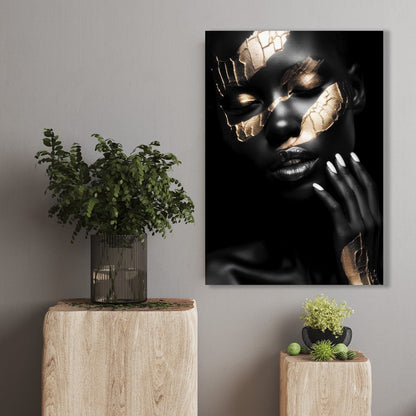 Tablou Canvas Black & Gold Eleganță Abstractă - Artă Modernă