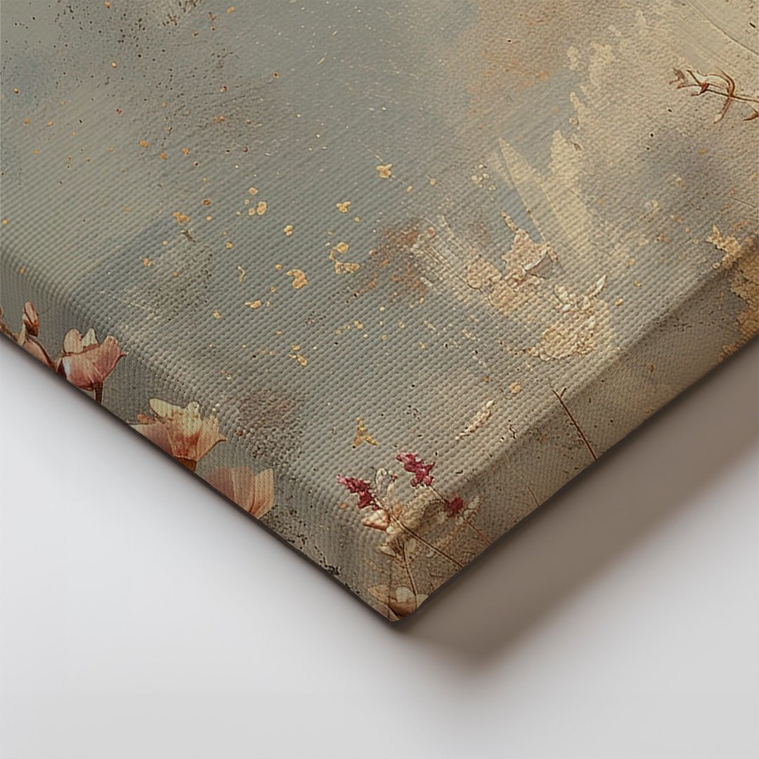 Tablou Canvas flori pastel delicate pe fundal natural realist | The Print Studio