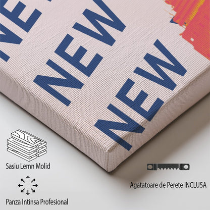 Tablou Canvas Print Empire State New York vibrant stil pop-art