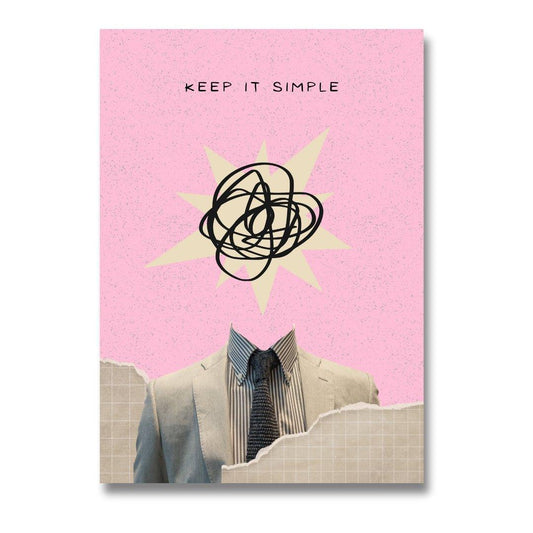 Print Canvas Abstract - Keep It Simple, Stil Minimalist