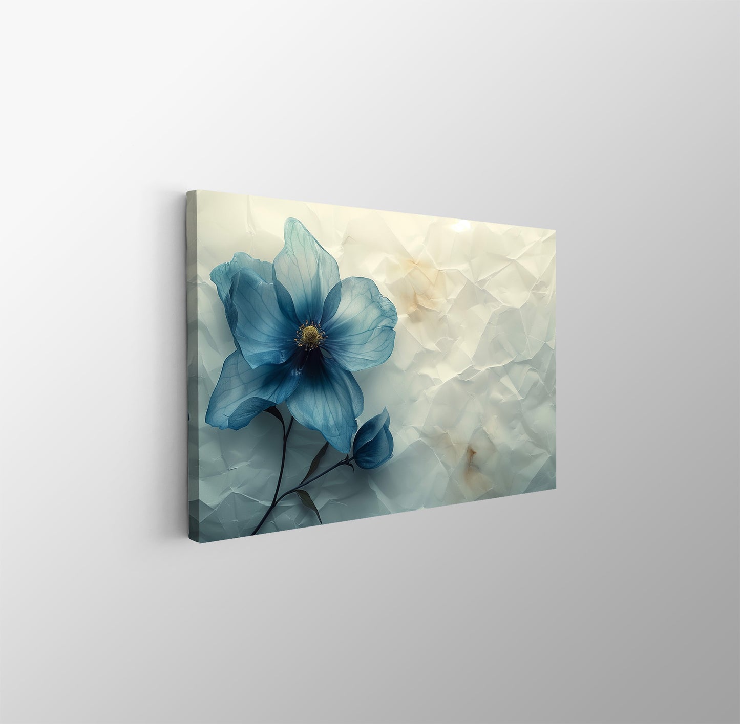 Tablou Canvas floare albastra textura delicata fundal abstract | The Print Studio