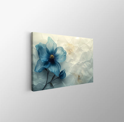 Tablou Canvas floare albastra textura delicata fundal abstract | The Print Studio