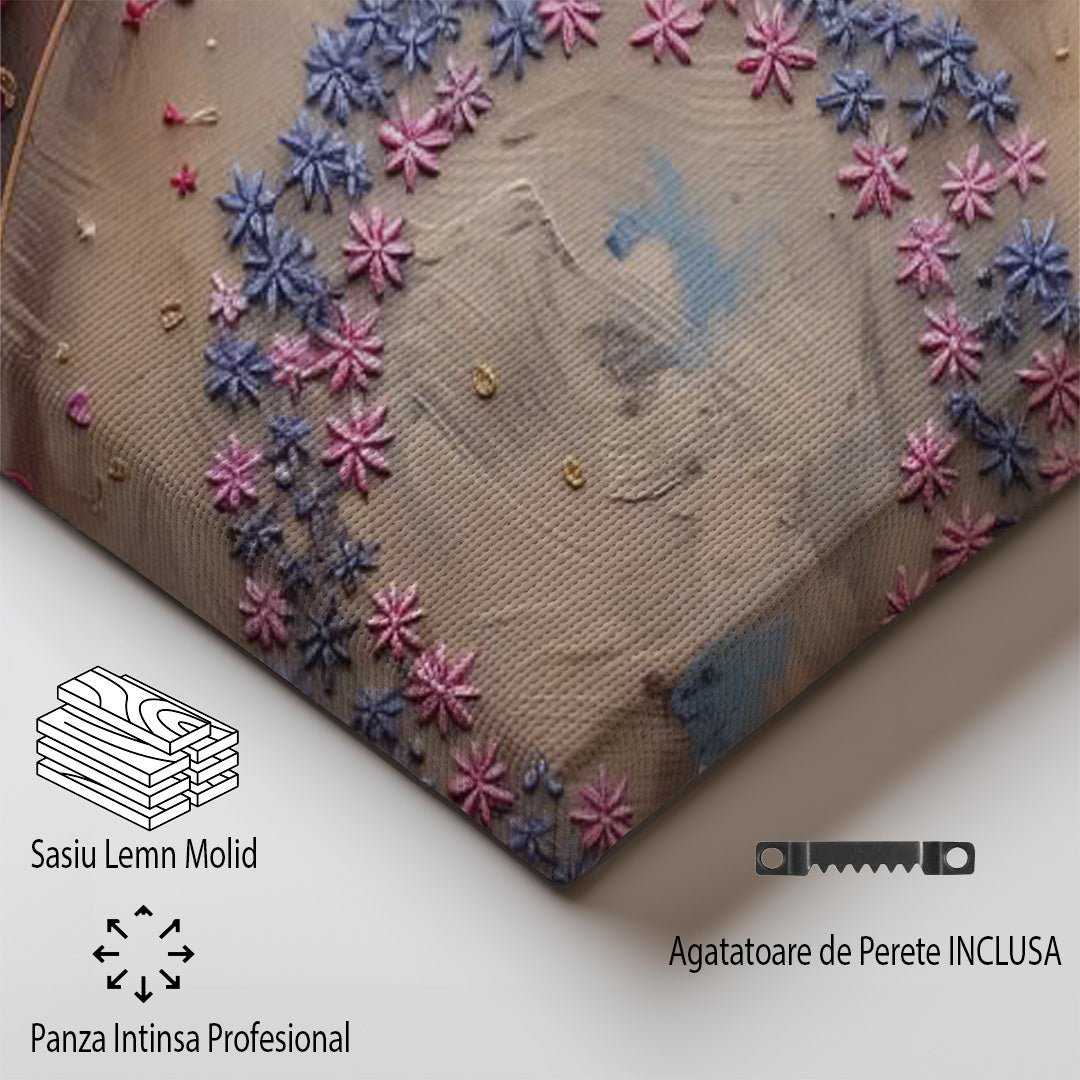 Tablou Canvas florile roz delicate in stil pastel artistic | The Print Studio