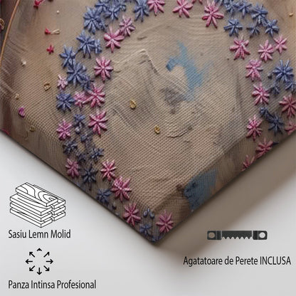 Tablou Canvas florile roz delicate in stil pastel artistic | The Print Studio