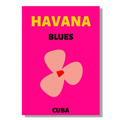 Tablou Canvas floare roz vibranta in stil modern | The Print Studio