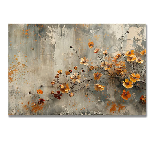 Tablou Canvas ramuri portocalii abstracte in stil Art Nouveau | The Print Studio