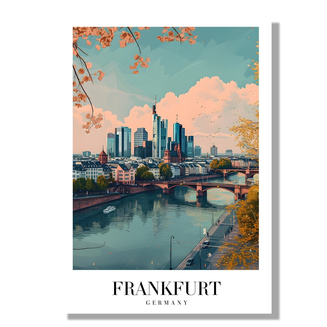 Tablou Canvas Print Frankfurt oras vibrant rau, stil modern
