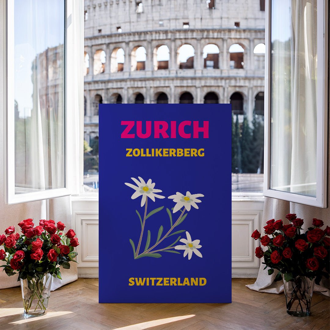 Tablou Canvas flori delicate in stil modern Zurich | The Print Studio