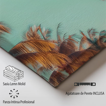 Tablou Canvas Miami palmieri sub cer senin atmosfera retro | The Print Studio