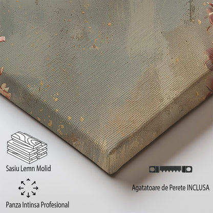 Tablou Canvas flori pastel delicate pe fundal natural realist | The Print Studio