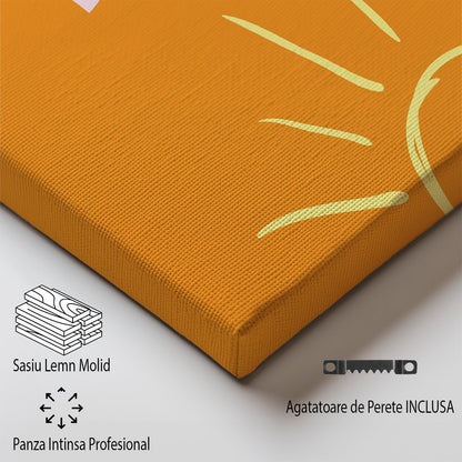 Tablou Canvas Capri soare stralucitor si dolce vita minimalista | The Print Studio