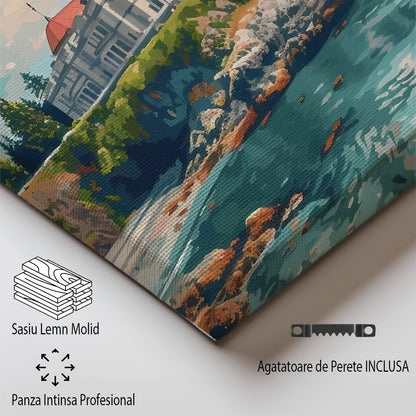 Tablou Canvas Print mare arhitectura Victoria Canada, stil impresionist