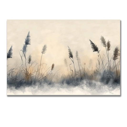 Tablou Canvas ierburi dansand in vant sub cer senin | The Print Studio