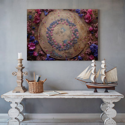 Tablou Canvas florile roz delicate in stil pastel artistic | The Print Studio