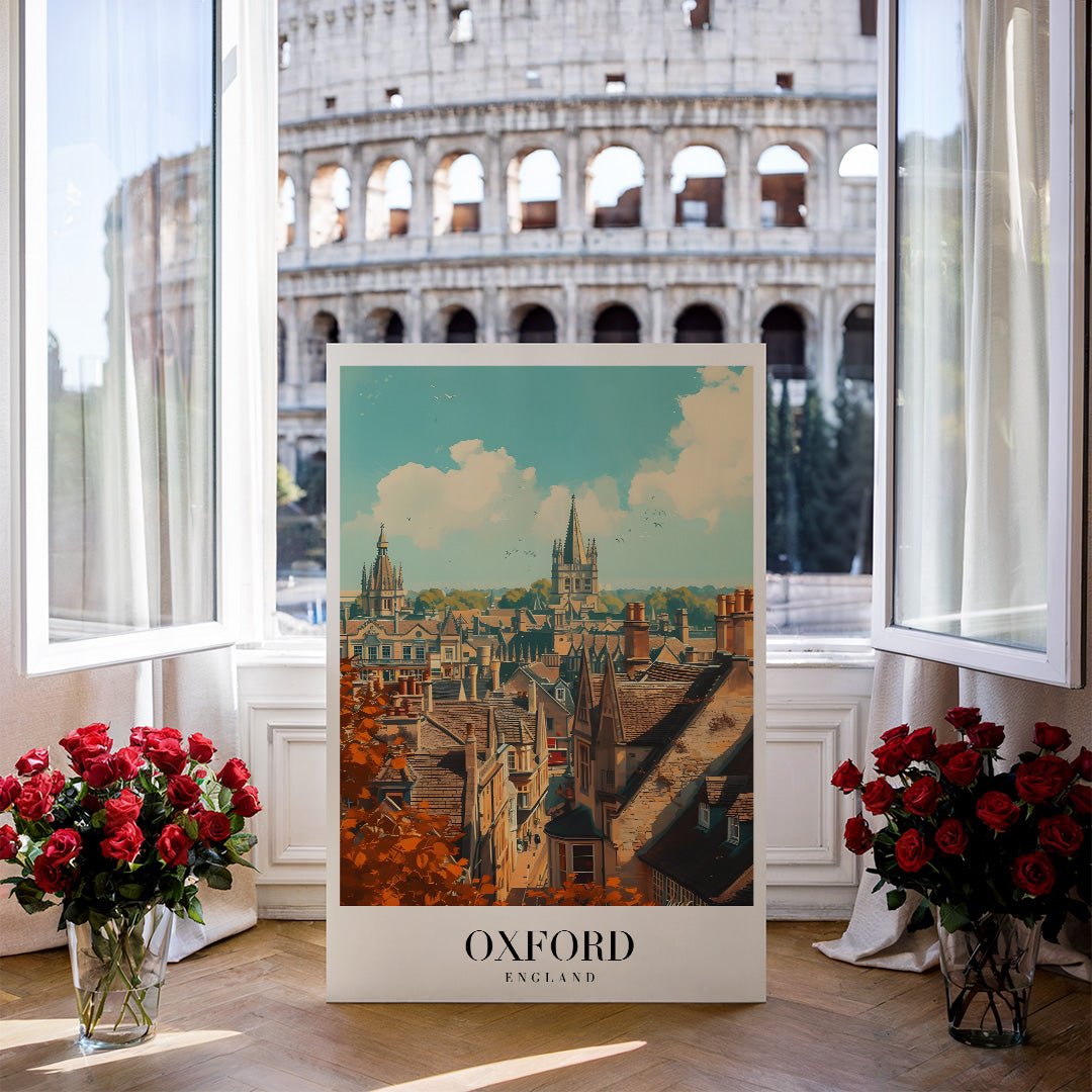 Tablou Canvas oras Oxford turle sub cer senin artistic | The Print Studio