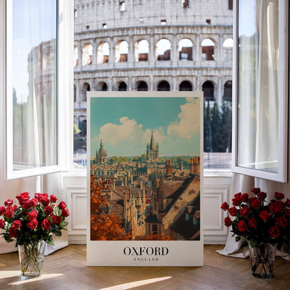 Tablou Canvas oras Oxford turle sub cer senin artistic | The Print Studio